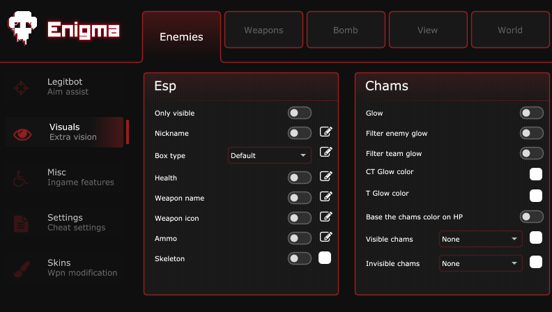 En1gma.tech CS2 legit free cheat | ESP, Aimbot, Triggerbot, Skin Changer, Bhop screenshot 3